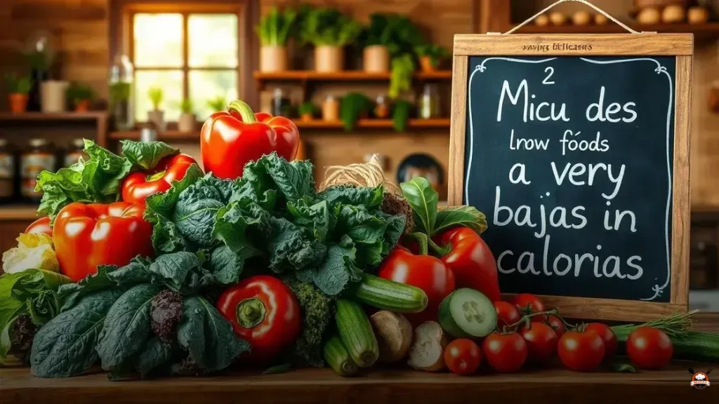 Qué comidas son muy bajas en calorías