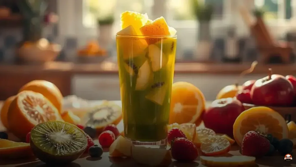 Suco de kiwi combina com qual fruta