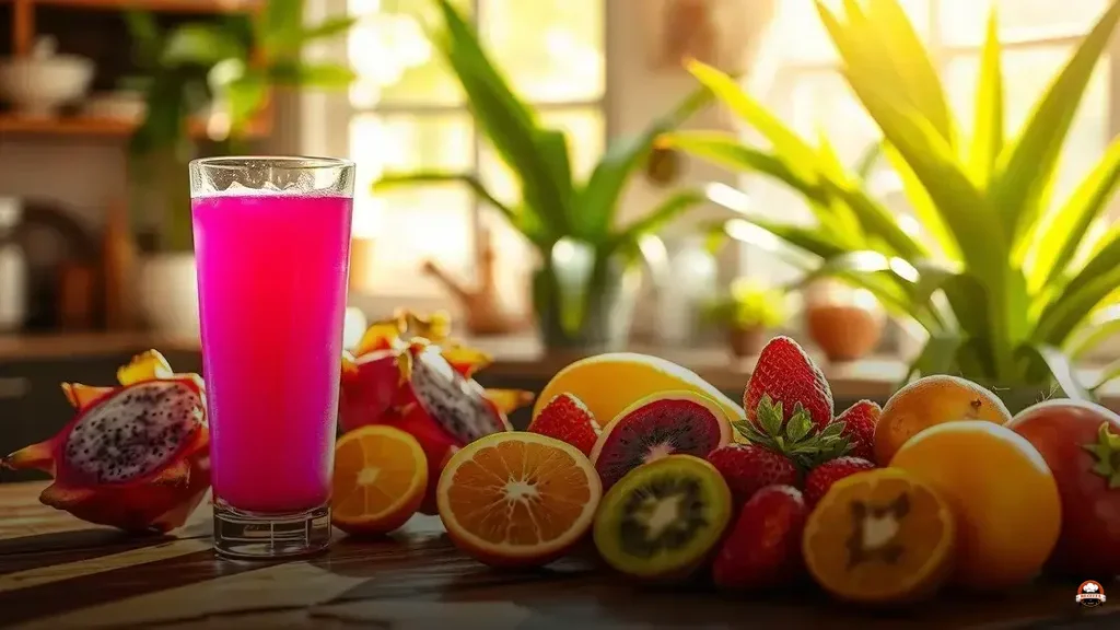 Suco de pitaya combina com qual fruta
