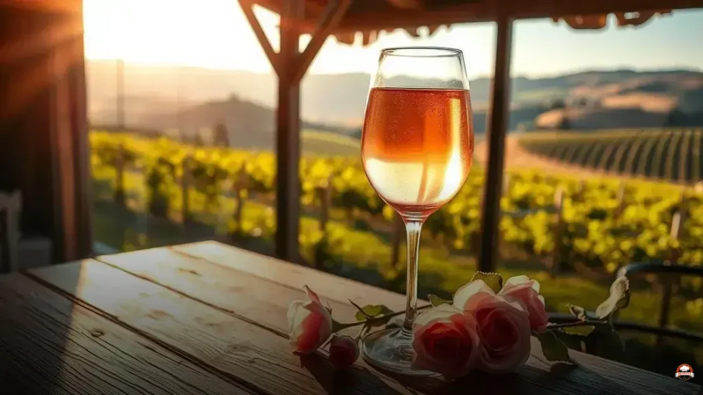 Vinho rose qual taça