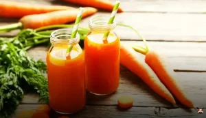 Vitamina de cenoura refrescante para alegrar seu dia