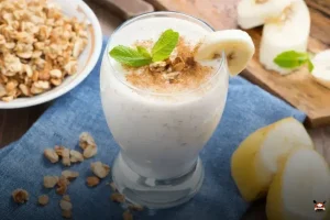 Vitamina de inhame com banana: refresco para o seu dia