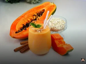 Vitamina de mamão com aveia: um sabor surpreendente para você