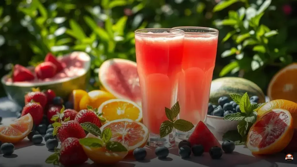 Watermelon juice goes with which fruit