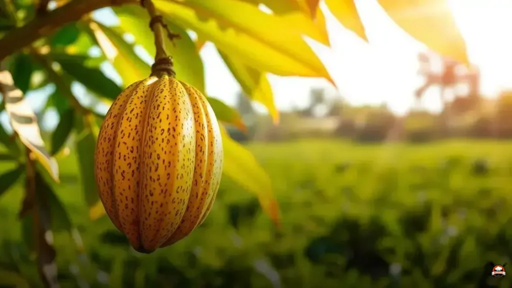 What does the cocoa fruit taste like