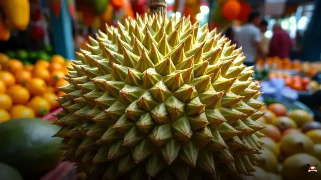 What does the durian fruit smell like