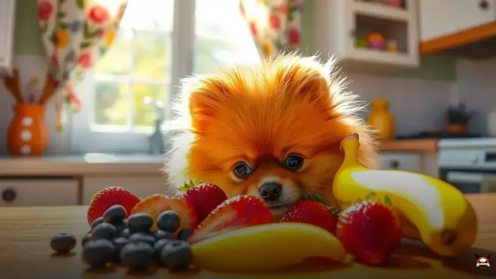 What fruit can the Pomeranian eat?