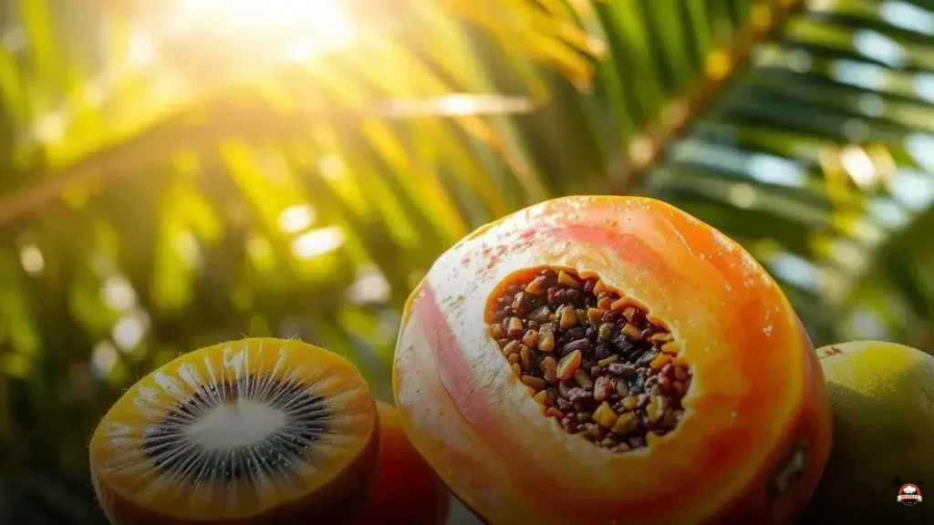 What fruit does papaya vitamin combine with?