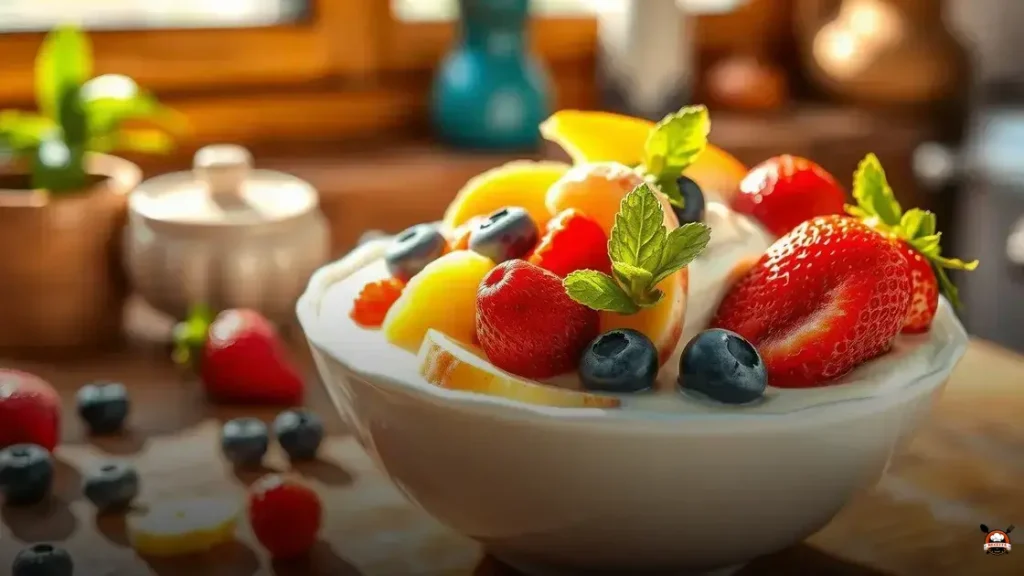 Which fruit goes well with natural yogurt
