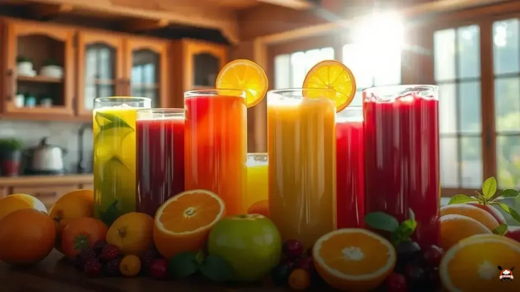 Which fruit juice has the least calories