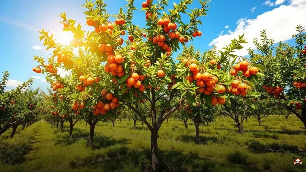 Which fruit tree grows the fastest