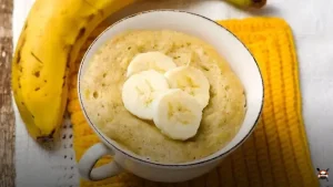 bolo de banana fit com aveia no microondas: irresistível e fácil