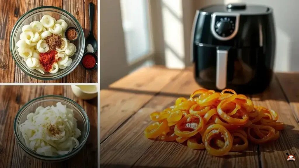 como fazer cebola na airfryer
