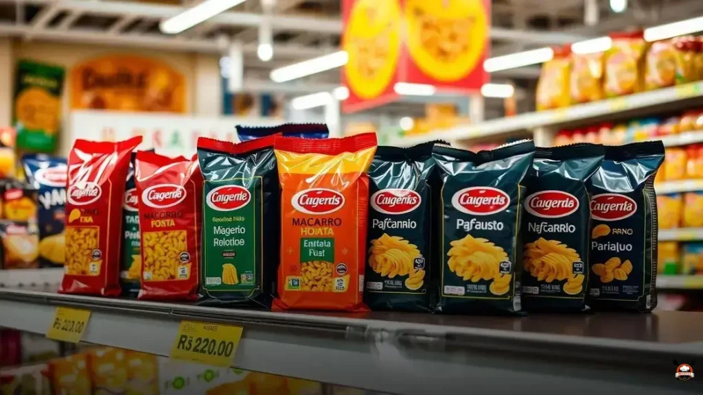 quanto custa um pacote de macarrão