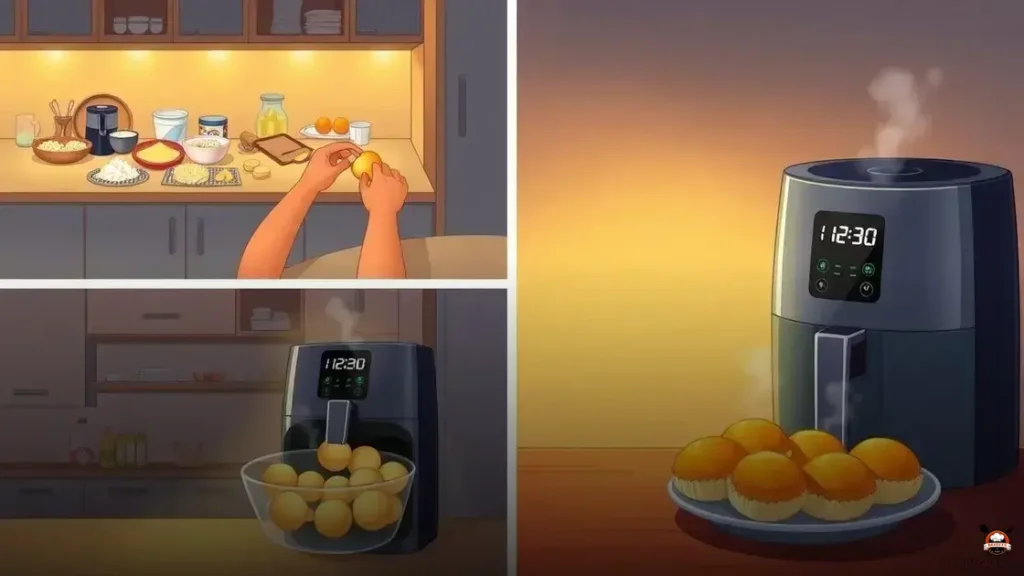 quanto tempo deixa o pão de queijo na airfryer