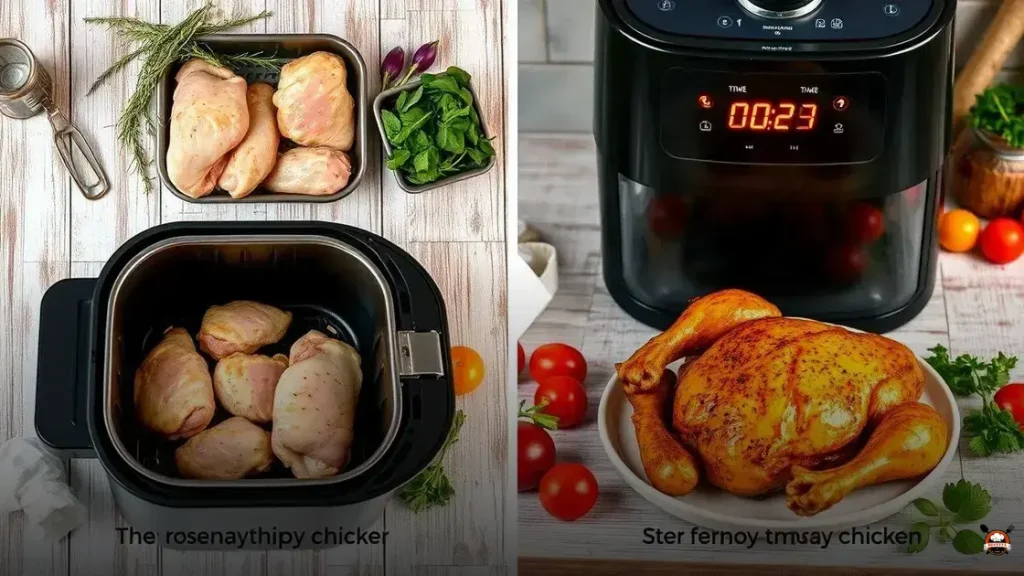 quanto tempo deixar frango na airfryer
