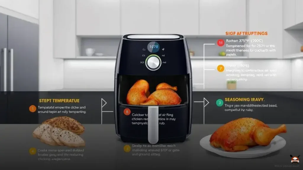 quanto tempo para assar frango na airfryer