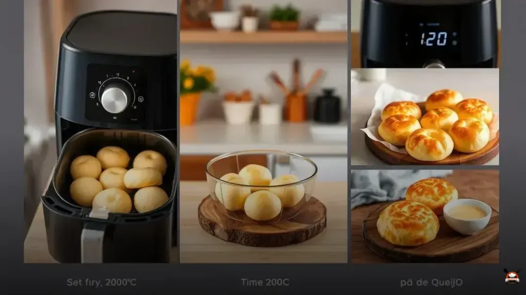 como esquentar pão de queijo na airfryer