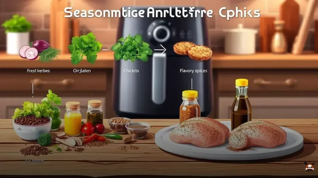 como temperar frango para assar na airfryer