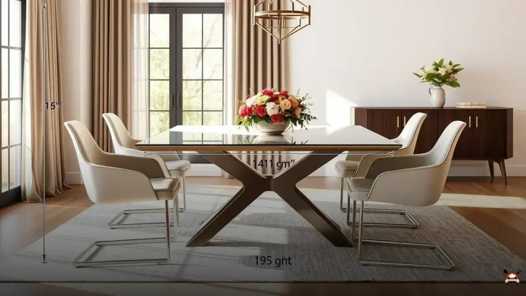 qual a altura de mesa de jantar