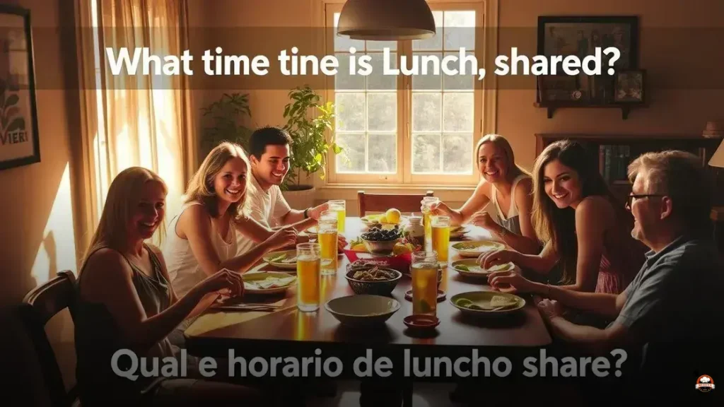 qual é o horario de almoço