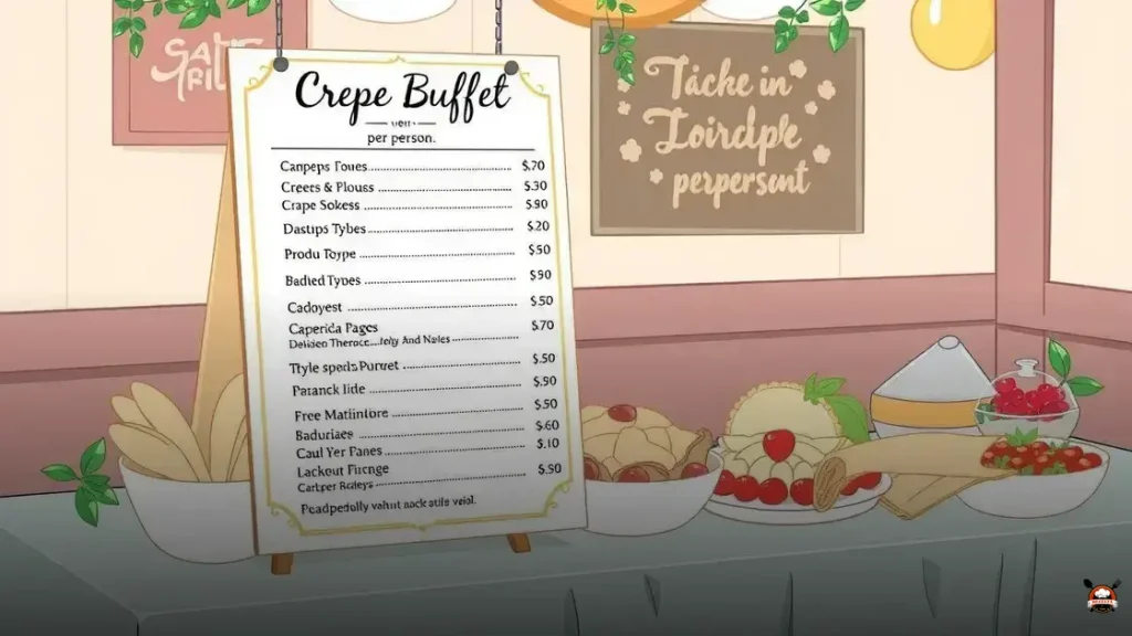 quanto custa buffet de crepe por pessoa