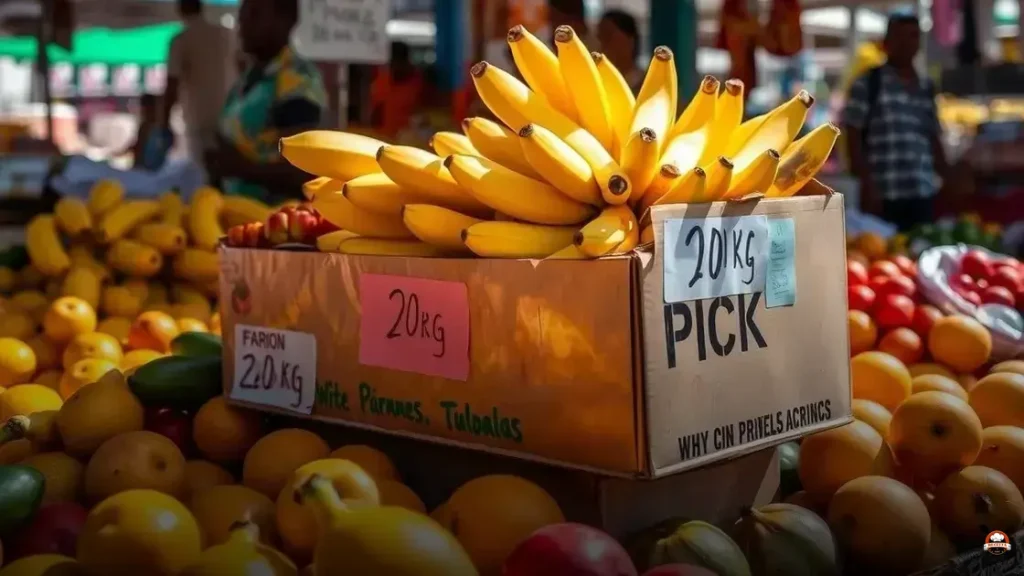 quanto custa uma caixa de banana de 20 kg